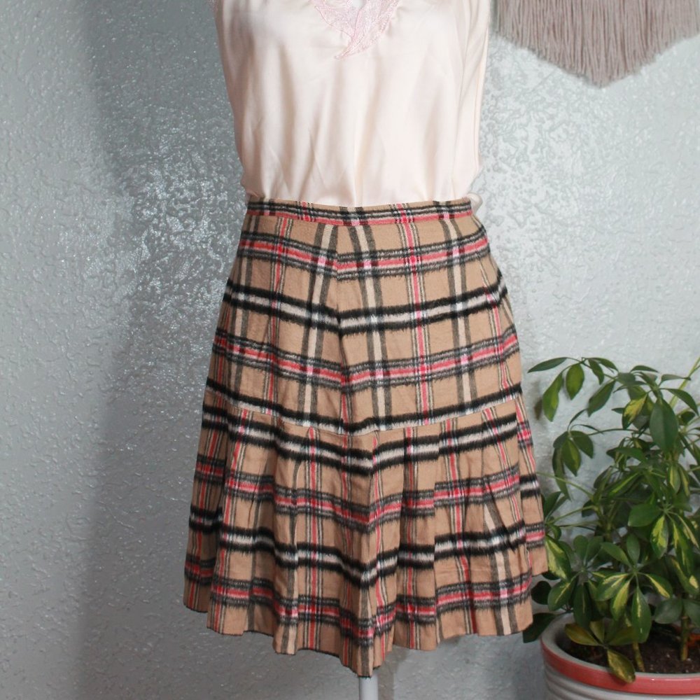 Vintage Handmade Burberry Style Skirt